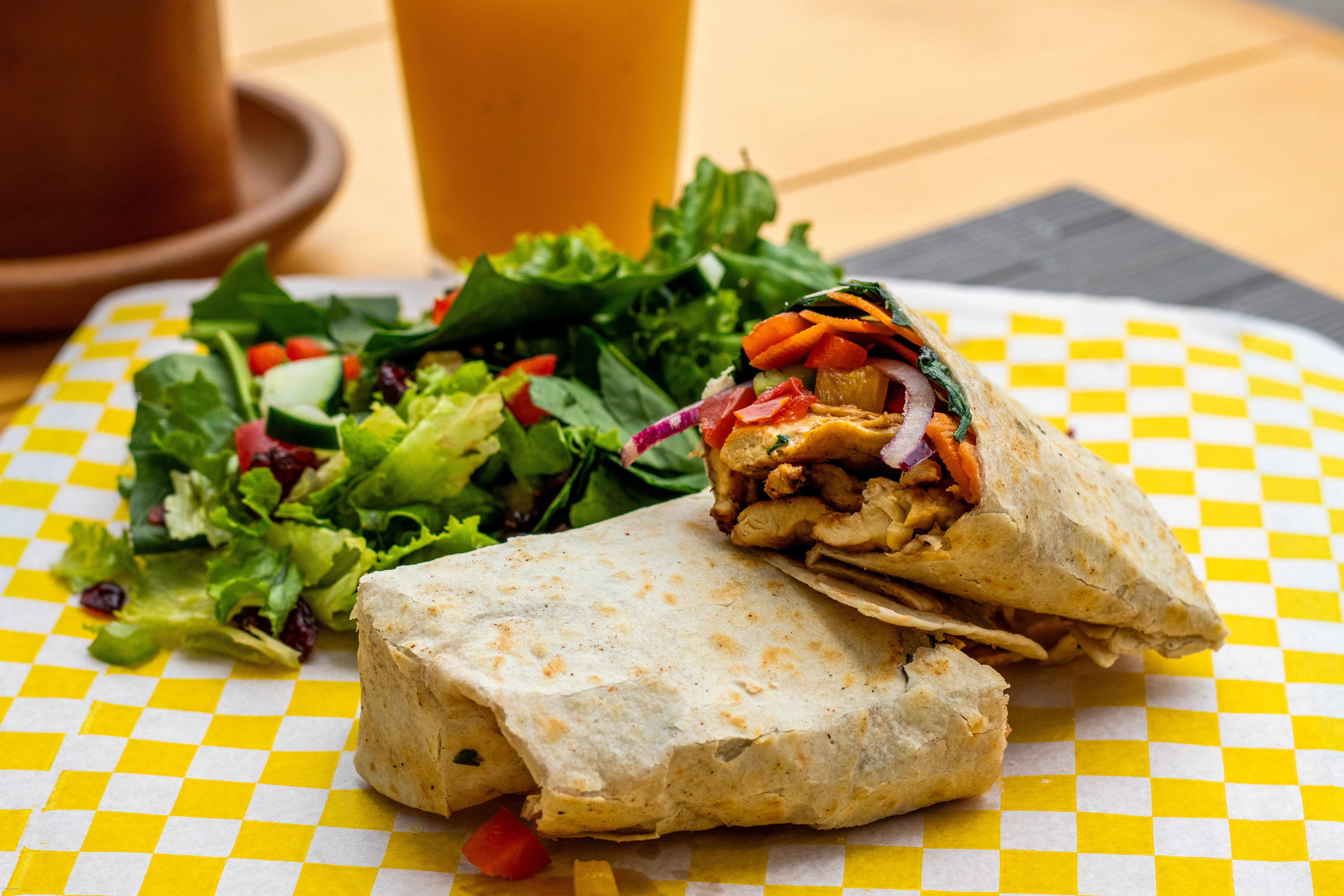 Burrito servido en plato